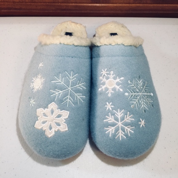 ▫️Land’ End Felt Snowflake Slip-On/Scuff Slippers | Size 6 - Picture 2 of 13